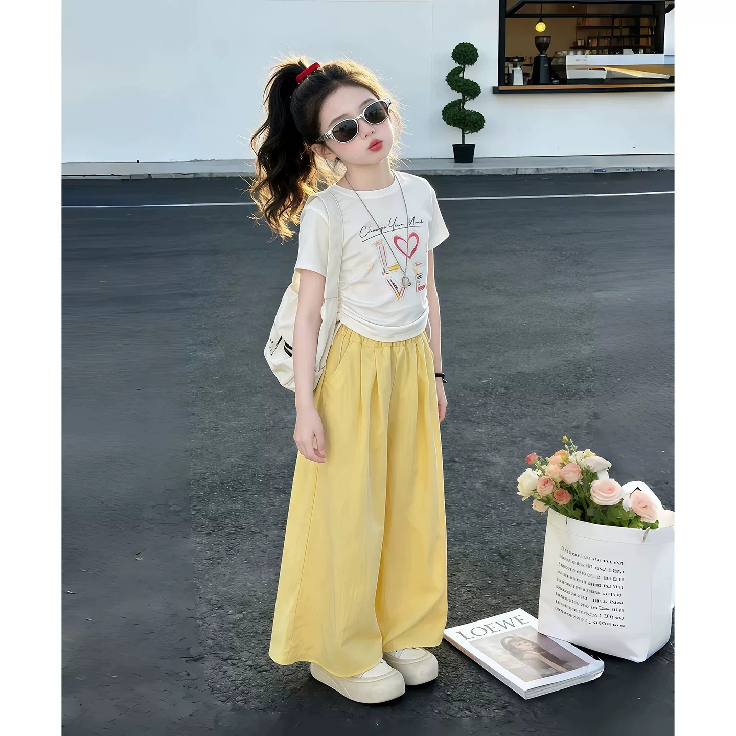 儿童夏天衣服2026新款女孩洋气薄图片