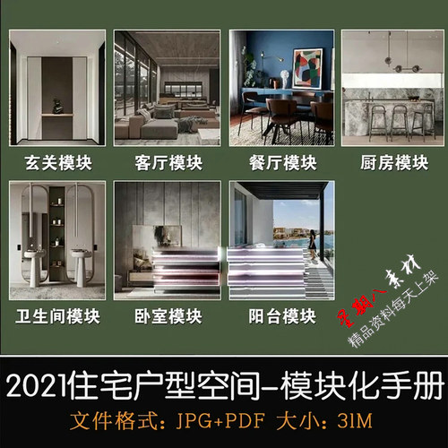 bz1室内设计2021年住宅户型方案设计空间平面布局模块化标准设计