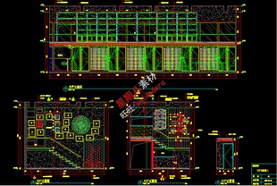 c88 胡桃里音乐餐厅cad施工图纸效果图电气图给排水工业LOFT风格