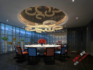 z28 餐厅设计效果图中餐厅餐厅包间包房小吃店面馆工业主题餐厅