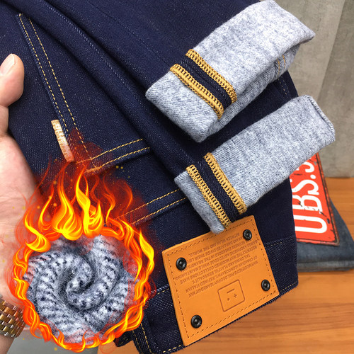 动力牛长裤水洗冬季高端牛仔裤