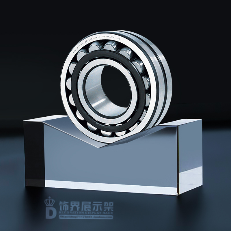 轴承展示架金属配件底座展会布展陈列V型块亚克力弧形托logo定制