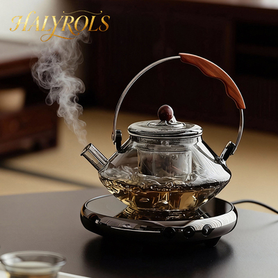轻奢玻璃煮茶壶小型电陶炉养生壶