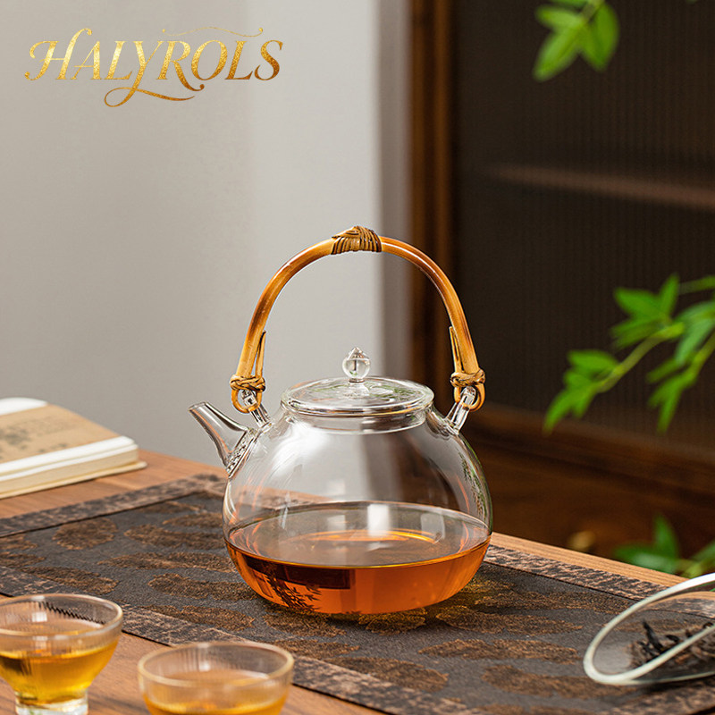 【加厚防爆】无内胆提梁玻璃茶壶