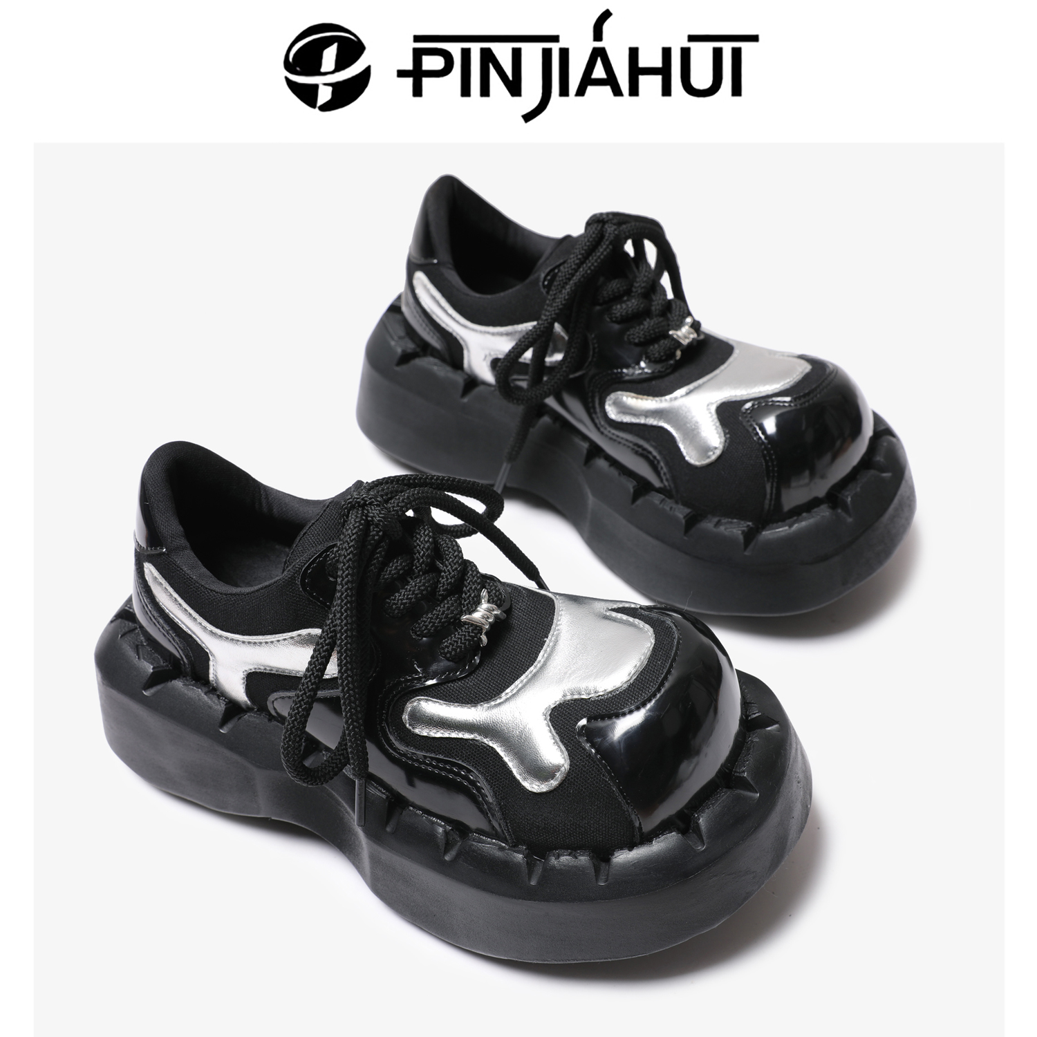 乐福鞋女松糕厚底增高丑萌大头鞋