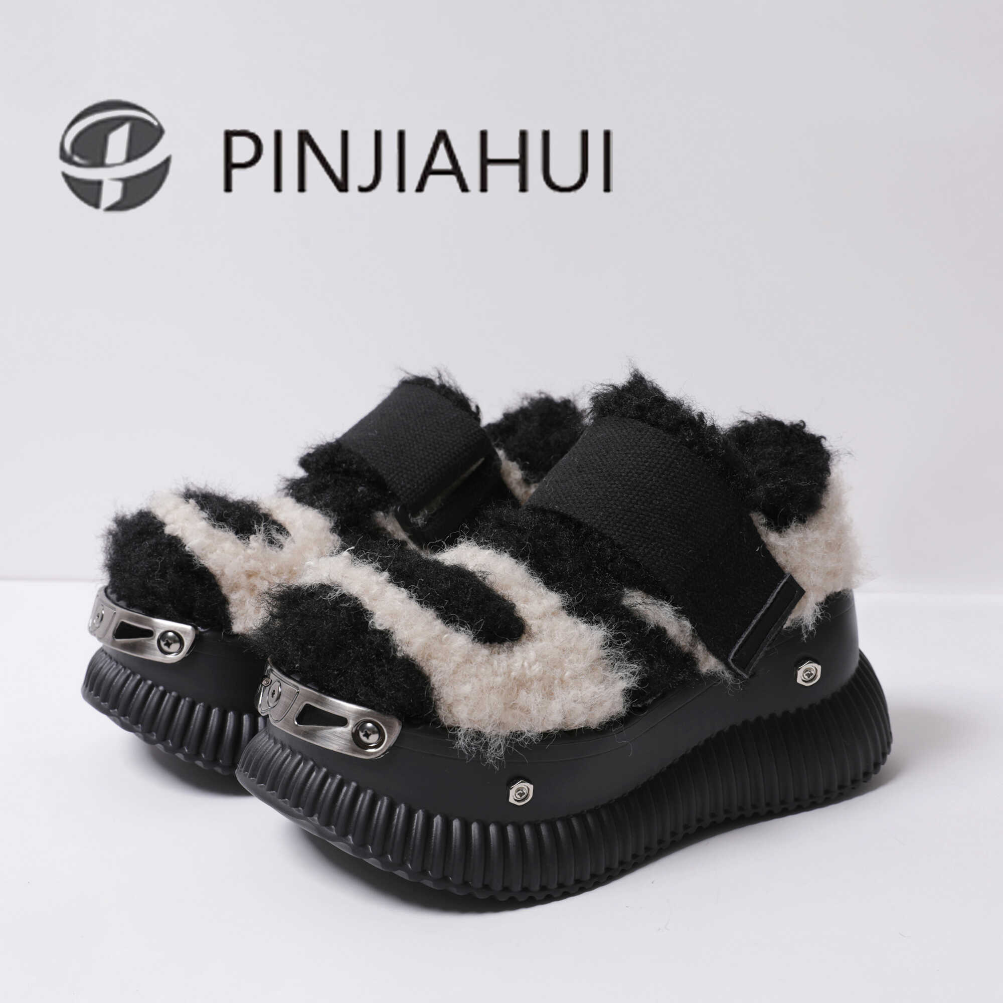 一脚蹬雪地鞋外穿辣妹毛毛鞋