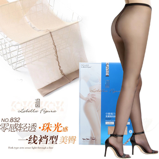 拉贝拉La Bella Figura 闪光丝一线裆超薄0D珠光性感无痕丝袜L832