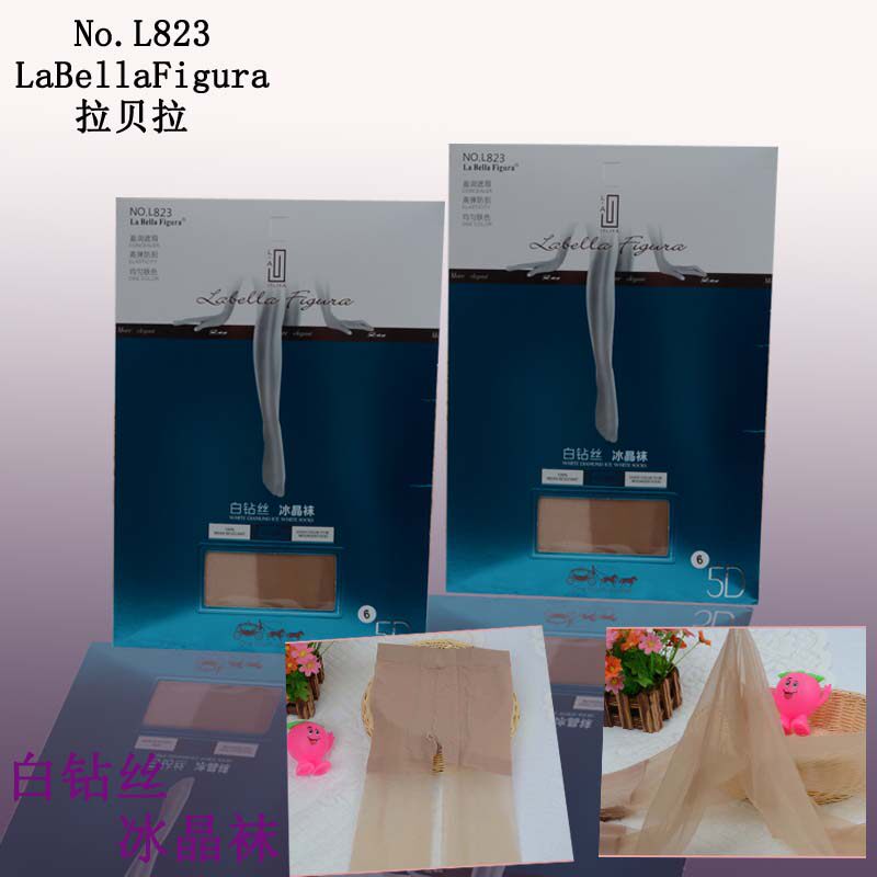 3双包邮拉贝拉LaBellaFigura823超薄性感遮瑕5D白钻冰晶连裤丝袜