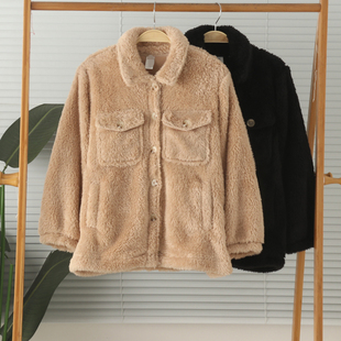 亲子款男孩女童女士加厚珊瑚绒长袖家居服睡衣上衣冬保暖