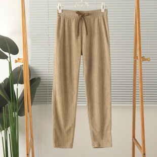 外贸女摇粒绒薄绒抓绒高腰家居裤睡裤裤子长裤保暖秋冬