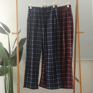 外贸男摇粒绒抓绒薄绒高腰带口袋家居裤睡裤长裤裤子保暖秋冬大码