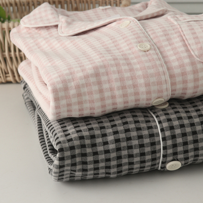 男女德绒开身长袖长裤睡衣大码冬