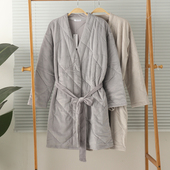 外贸女士宝宝绒加绒加厚内衬纯棉长袖 睡袍浴袍睡裙家居服秋冬