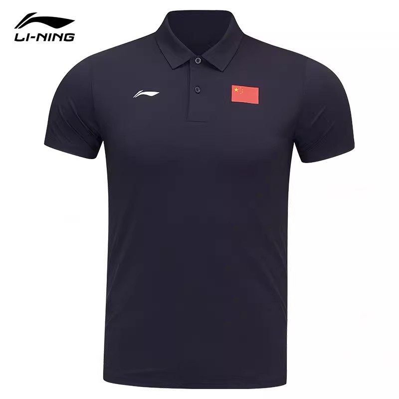 李宁国服POLO衫国家队赞助版2025夏新款男女速干防晒透气短袖T恤