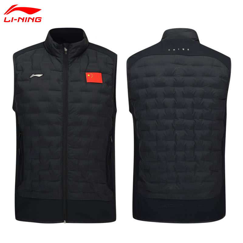 李宁羽绒服马甲国家队赞助国旗服