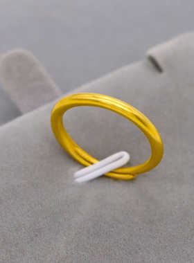 活口可调古法戒指越南沙金