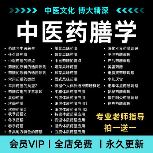 中医药膳养生视频教程零基础食疗调理体质全集完整版教学讲解课程