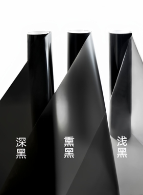 汽车前大灯熏黑膜后尾灯磨砂哑光车灯改色膜亮黑透光低粘保护膜