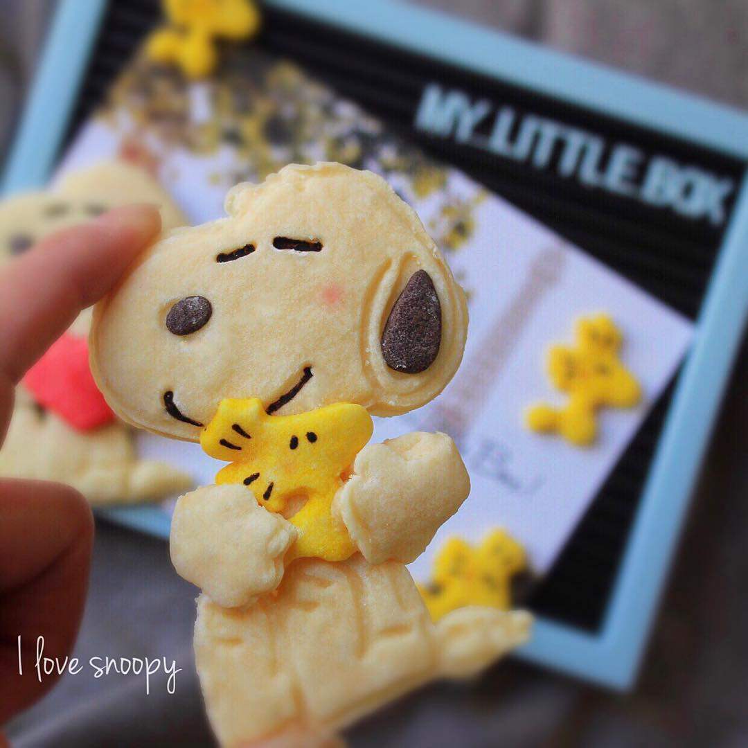 抱抱史努比家用烘焙饼干模具3D立体按压曲奇压模 日本同款设计