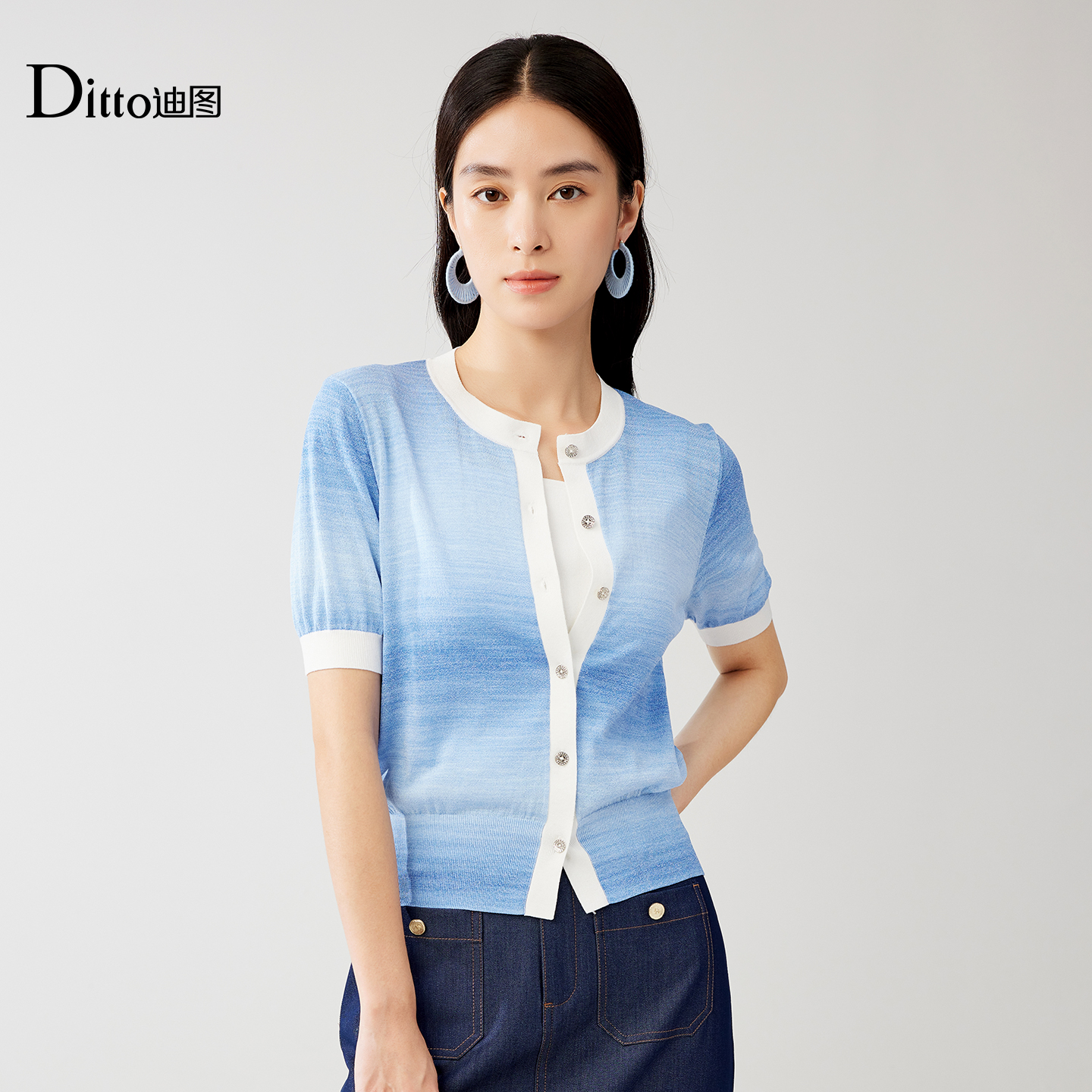 Ditto/迪图2025秋季新款针织衫