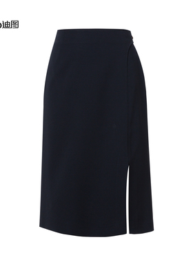 Ditto/迪图2025秋季新款职场百搭黑色半身裙通勤显瘦时尚A字裙