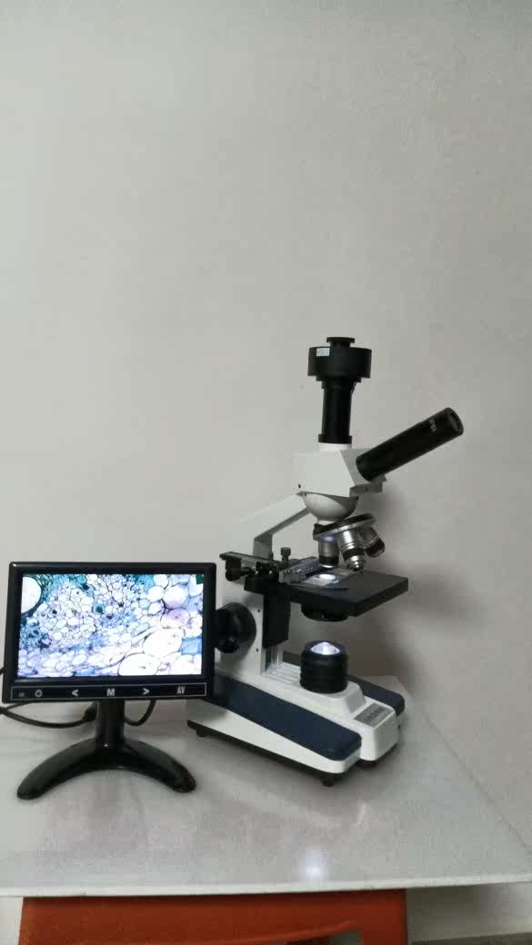 专业便携式水产养殖畜牲精子质量活力检测仪高中小光学生物显微镜