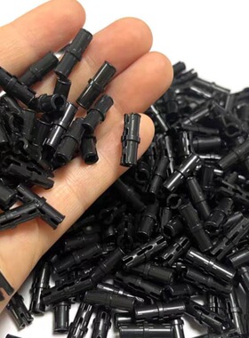 小颗粒积木科技机械配件2780黑色1x2标准栓摩擦销100克EV3教育MOC