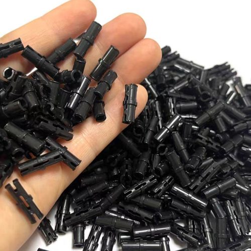 小颗粒积木科技机械配件2780黑色1x2标准栓摩擦销100克EV3教育MOC