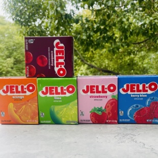 美国进口杰乐樱桃草莓蓝莓果冻粉JELLO  GELATIN DESSERT
