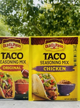 美国OLD EL PASO TACO欧帕原味玉米壳调味粉烤鸡肉味28g