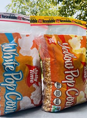 Jolly Time PopCorn Kernels欢乐时光黄白爆米花用玉米粒美国进口