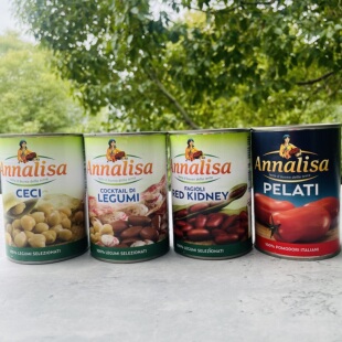 安娜丽莎Annalisa意大利进口鹰嘴豆/番茄/红芸豆/杂豆罐头