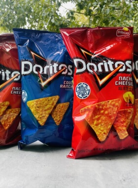 美国进口Doritos/多力多滋超浓芝士/烟熏烧烤/农场/奶酪味玉米片