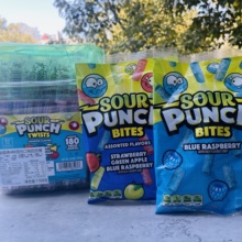 Fruit Punch flavored142g Bites 临期美国酸趣水果味软糖Sour