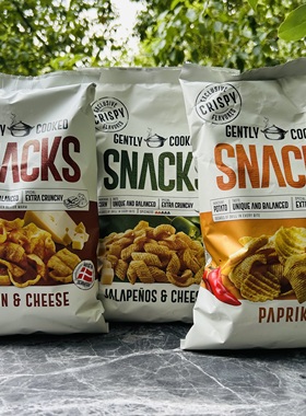 GENTLY COOKED SNACKS丹麦进口恩美斯墨西哥辣椒干酪味培根脆片