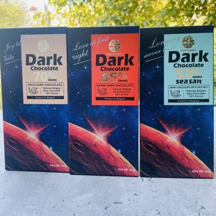 Dark chocolate比利时进口红色星球可可黑巧克力52%70%85%可可