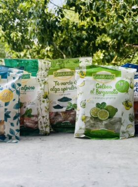 意大利进口糖果CARRARO喵乐桃硬糖蓝莓夹心/草本/绿茶/柠檬/蜂蜜