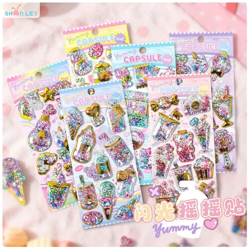 日系爱心谷美CAPSULE摇摇乐贴纸