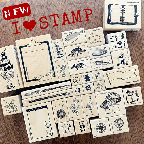 KODOMO木头印章手帐本STAMP