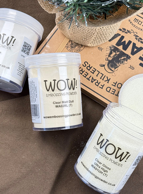 英国WOW Clear透明浮雕粉Emboss细腻亮哑光凸粉立体纸艺水印15ml