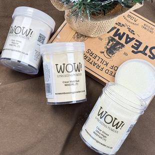 英国WOW Clear透明浮雕粉Emboss细腻亮哑光凸粉立体纸艺水印15ml