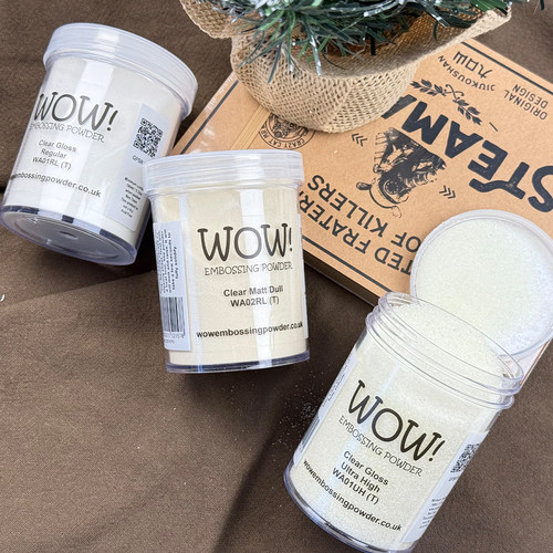 英国WOW Clear透明浮雕粉Emboss细腻亮哑光凸粉立体纸艺水印15ml