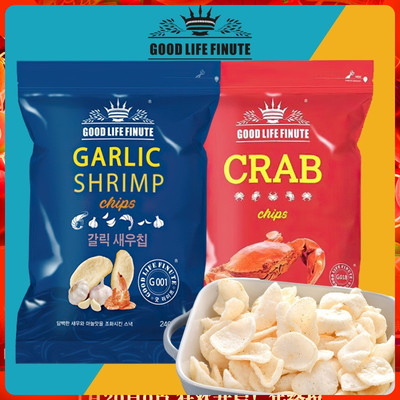 韩国garlic趣莱福蒜味蟹味鲜虾片