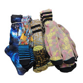 6双装 包邮 欧美影视周边星际动漫印花中长款 男袜街头滑板新潮W111