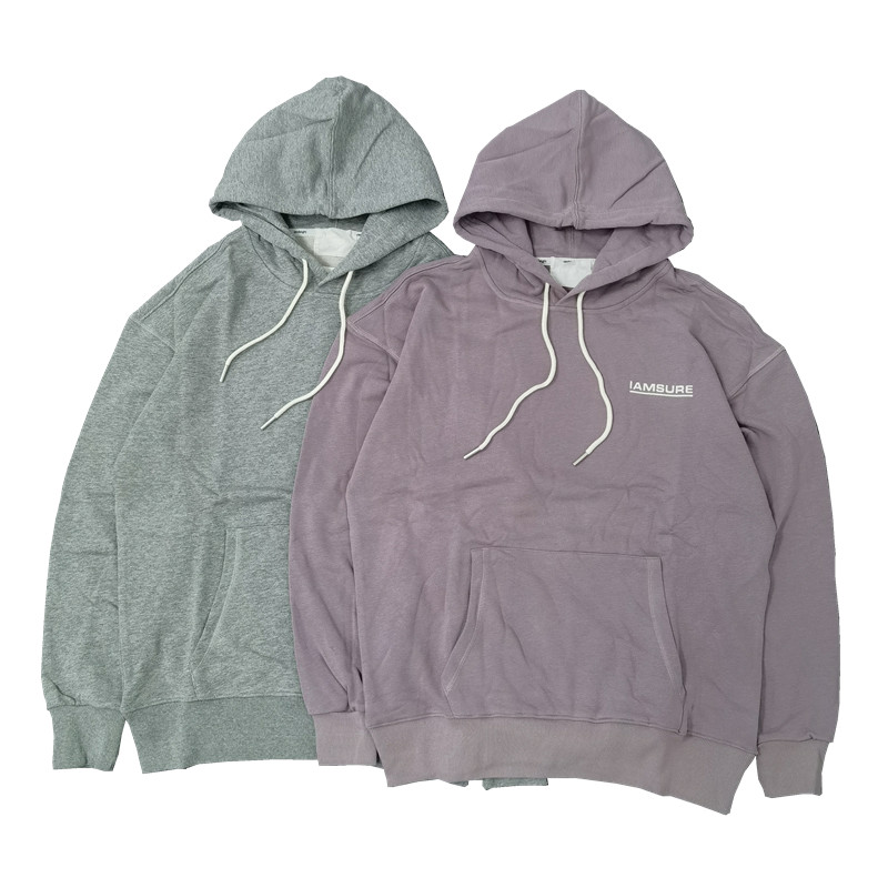 简约宽松毛圈男女中性套头卫衣