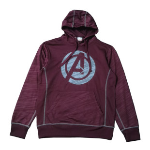 包邮 春季 连帽卫衣Y359 休闲漫威套头袋鼠兜薄款 男 胸前大A印花美式