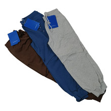 纯色垂感棉氨高弹力舒适透气春夏细毛圈松紧腰运动八分裤K123情侣