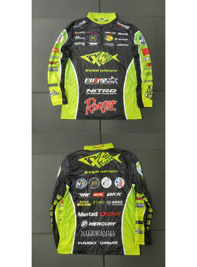 杂款竞技垂钓比赛前后广告印花UPF50防晒速干钓鱼服上衣Y016包邮