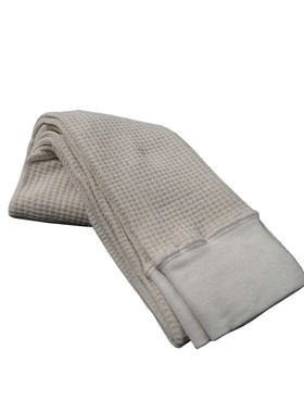 秋冬中厚华夫格素色浅色高弹紧身显瘦保暖打底长裤K856女款包邮