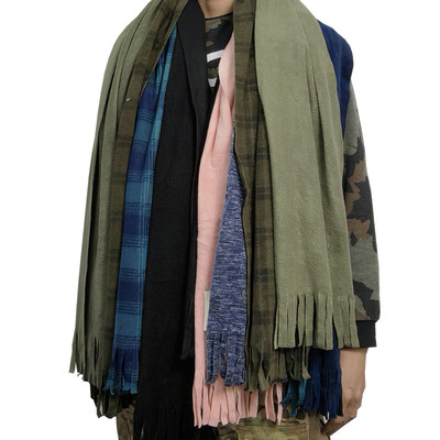 秋冬轻薄复古流苏装饰围巾中性